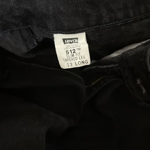 AUTHENTIC 1995 vintage 512 Levi’s black 28 long mint condition - Picture 6 of 12